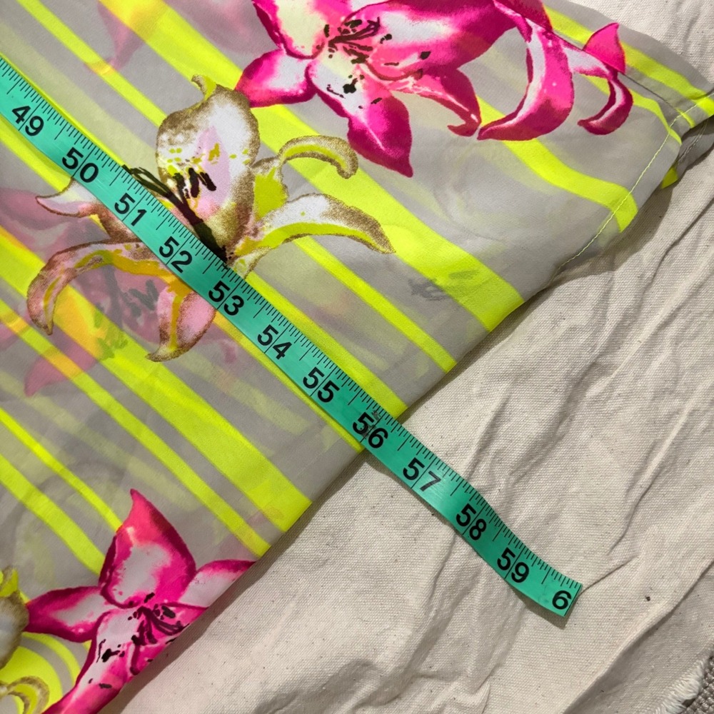Gianni Bini Bohemian Summer Neon Floral Striped Maxi Dress NWT Size S - Picture 8 of 8